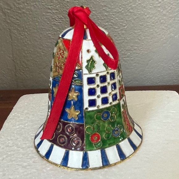 Ceramic Christmas Bell Ornament - Picture 2 of 5